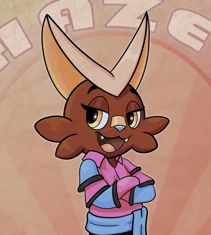 Hazel "Buns" Coffeebean, art by toon_draw/thecottonknives Hazel "Buns" Coffeebean, art by toon_draw/thecottonknives
